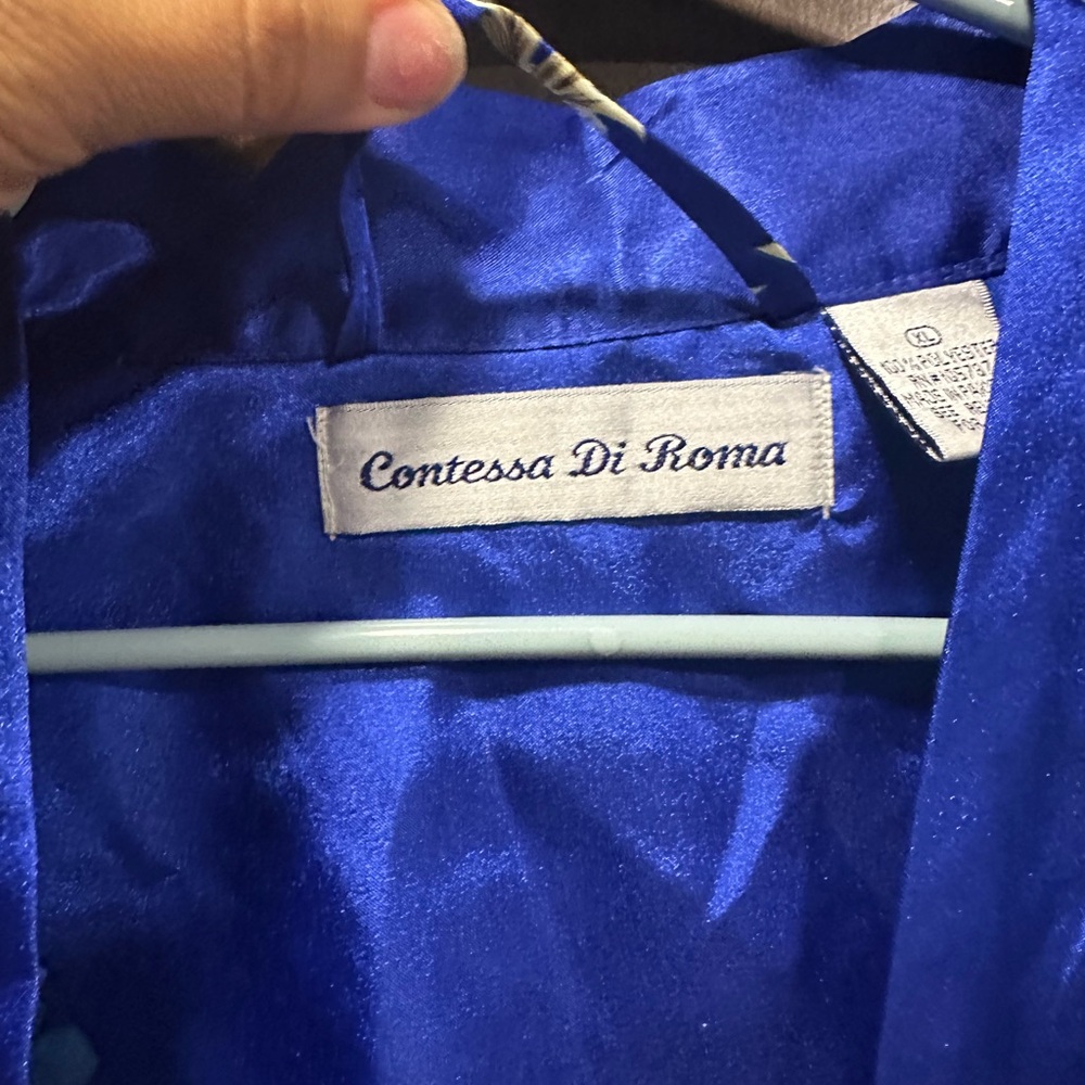 Source Unknown Blue Floral Robe - Picture 4 of 5